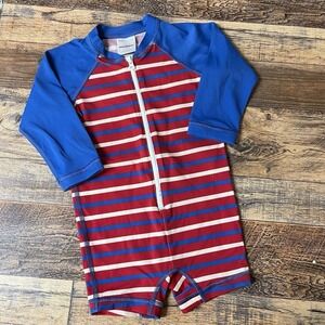 Hanna Andersson Rash Guard Swimsuit Unisex Baby 12-18m 4th July Summer